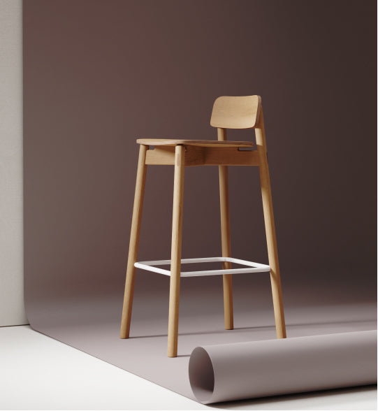 Jasny Barstool (Clear Wash)
